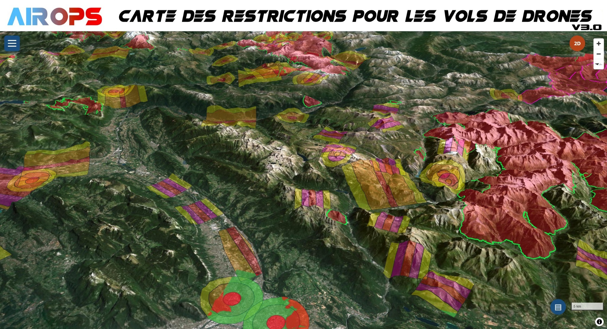 Écran d’accueil de la carte AirOps
