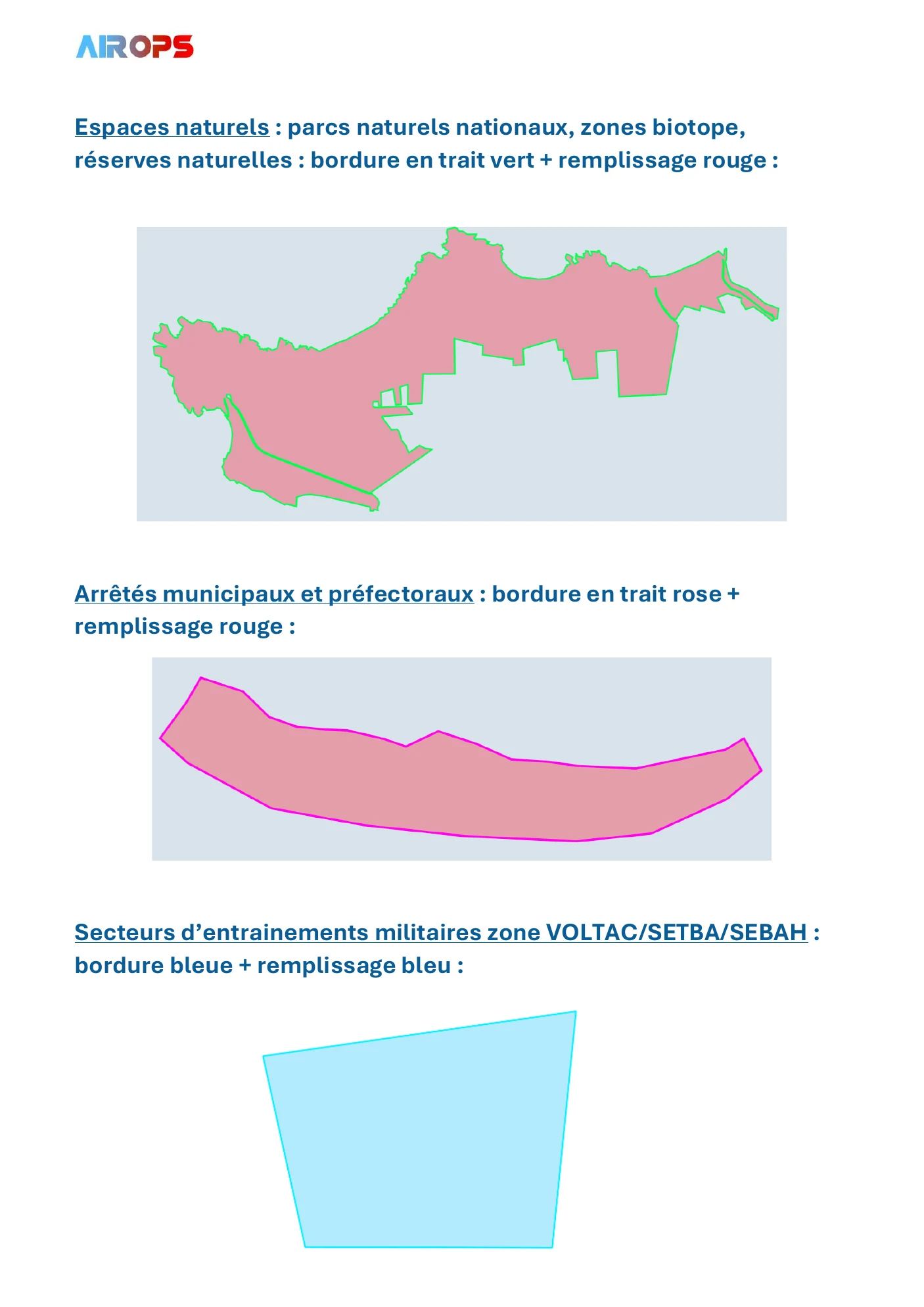 Guide de lecture de la carte AirOps - page 4 sur 17
