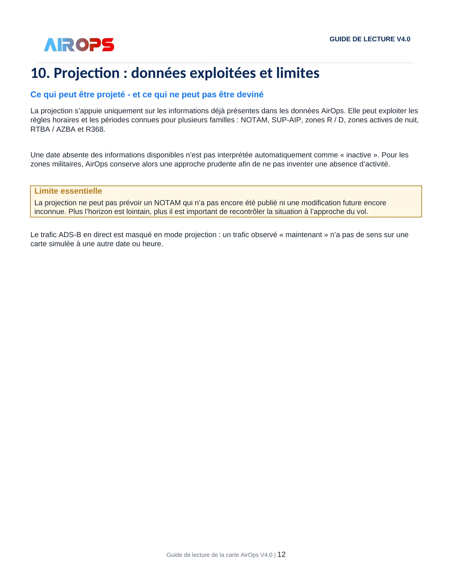 Guide de lecture de la carte AirOps V4.0 - page 12 sur 19