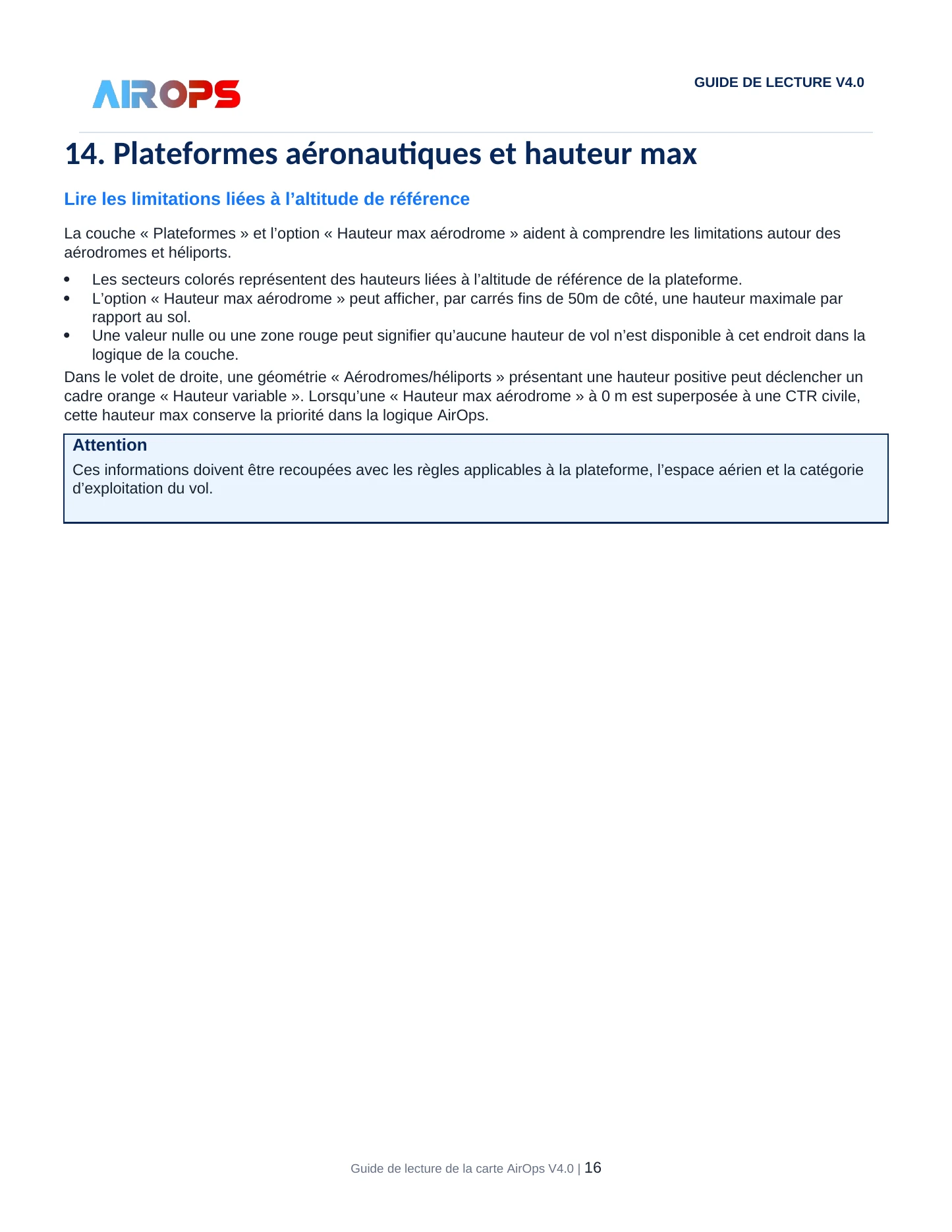 Guide de lecture de la carte AirOps V4.0 - page 16 sur 19