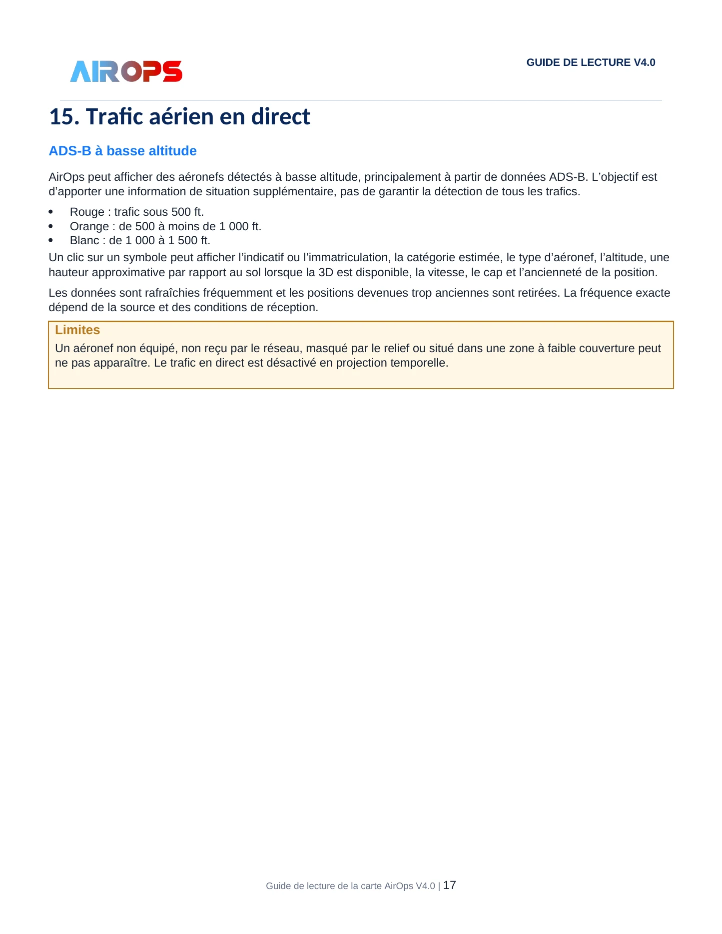 Guide de lecture de la carte AirOps V4.0 - page 17 sur 19