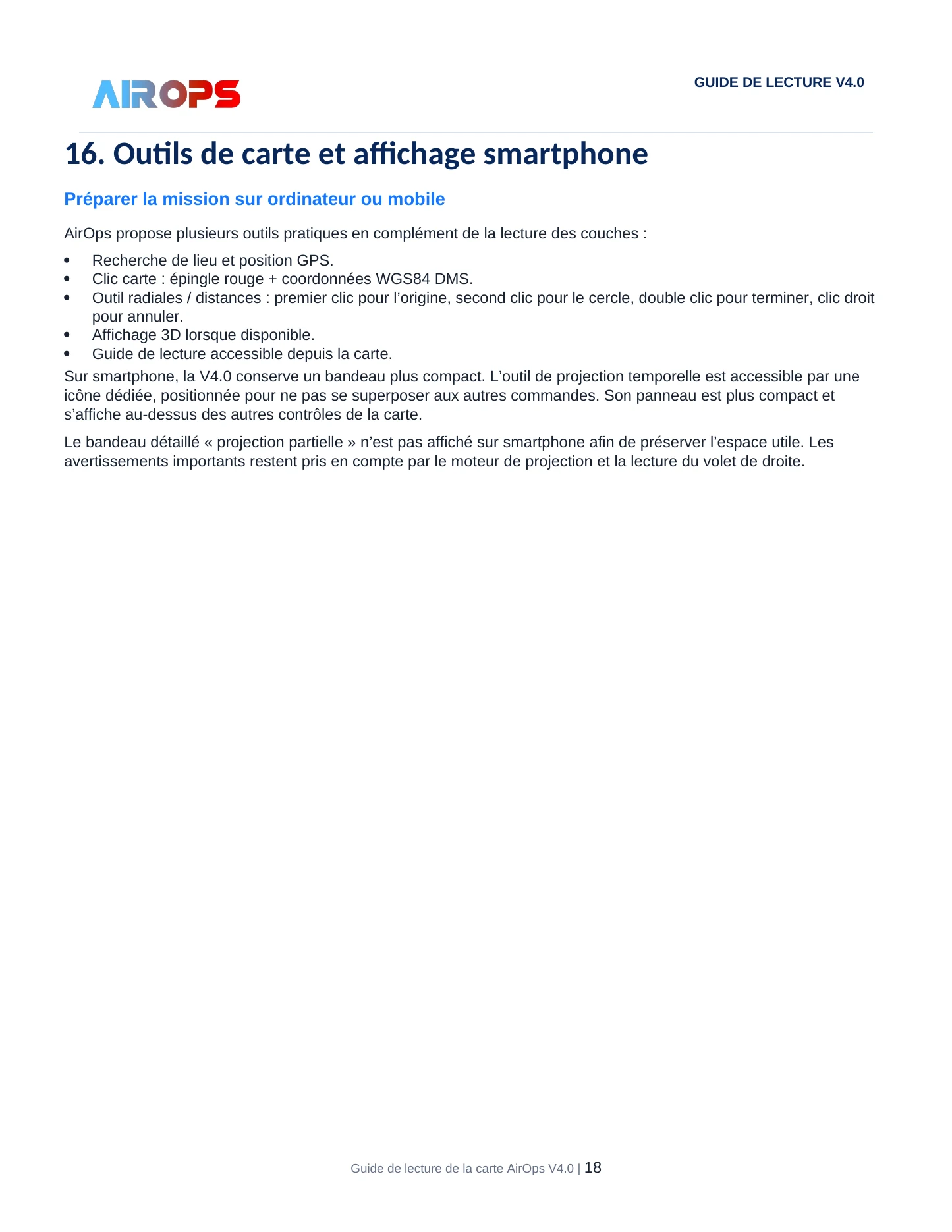 Guide de lecture de la carte AirOps V4.0 - page 18 sur 19